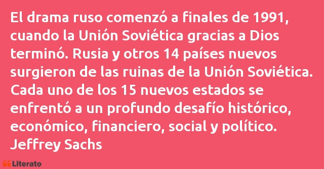 Frases de Jeffrey Sachs