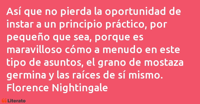 Frases de Florence Nightingale