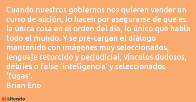 Frases de Brian Eno