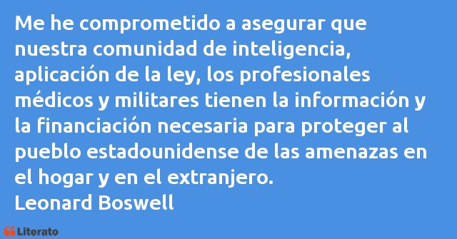 Frases de Leonard Boswell