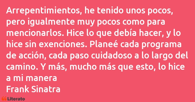 Frases de Frank Sinatra