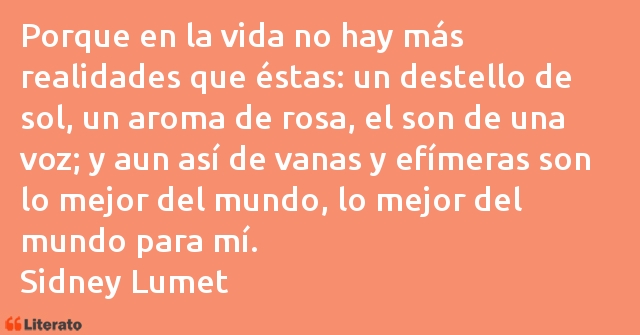 Frases de Sidney Lumet