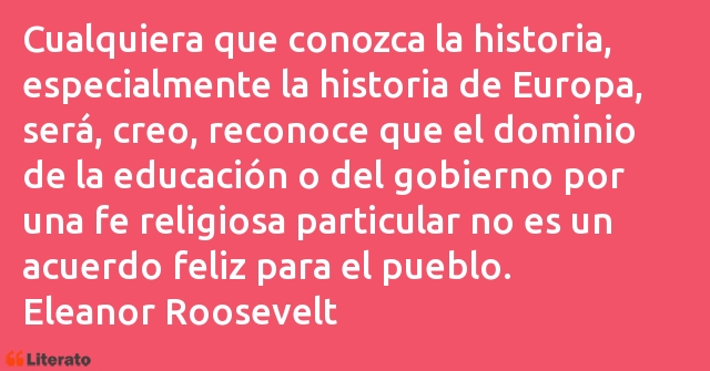 Frases de Eleanor Roosevelt