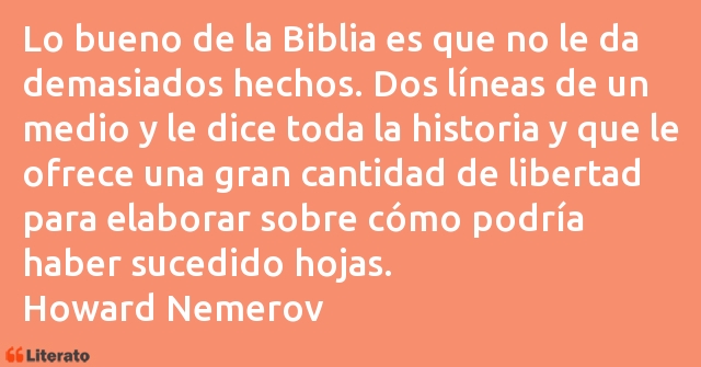 Frases de Howard Nemerov