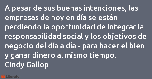 Frases de Cindy Gallop