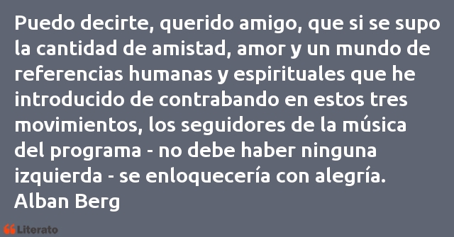 Frases de Alban Berg