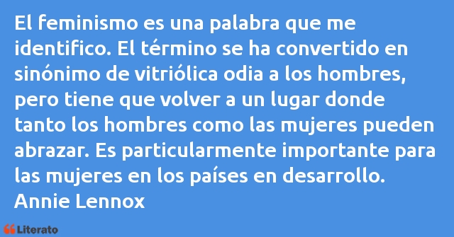 Frases de Annie Lennox