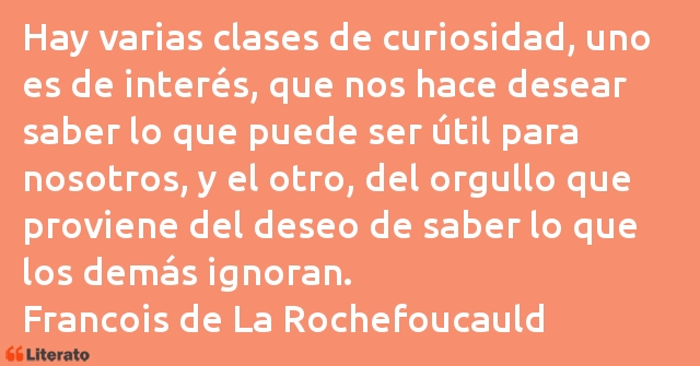 Frases de Francisco de La Rochefoucauld