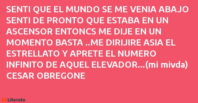 Frases de CESAR OBREGONE