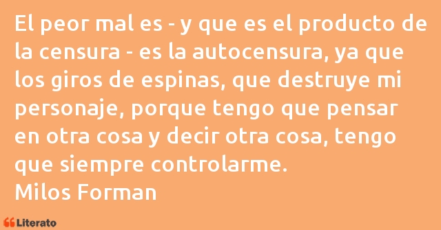 Frases de Milos Forman