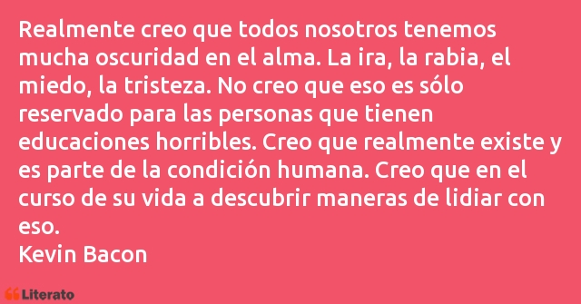 Frases de Kevin Bacon