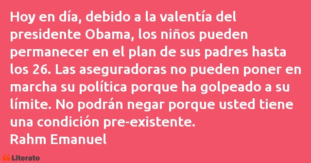 Frases de Rahm Emanuel