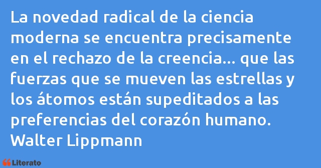 Frases de Walter Lippmann