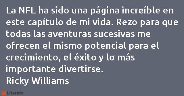 Frases de Ricky Williams