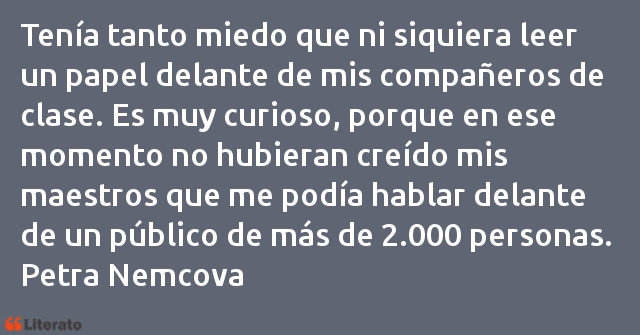 Frases de Petra Nemcova