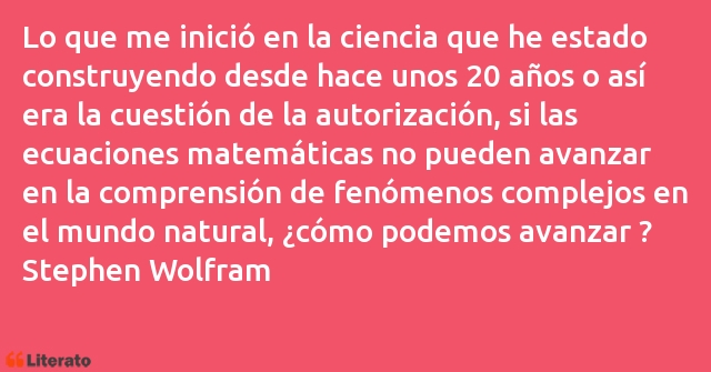 Frases de Stephen Wolfram