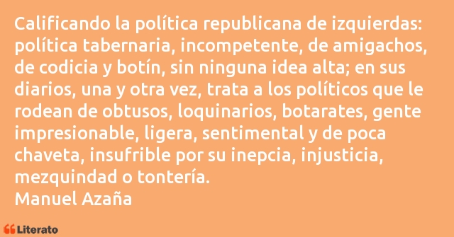 Frases de Manuel Azaña