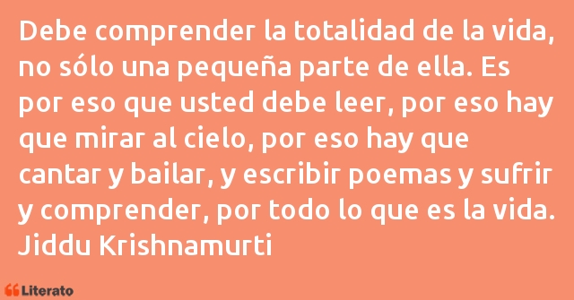 Frases de Jiddu Krishnamurti