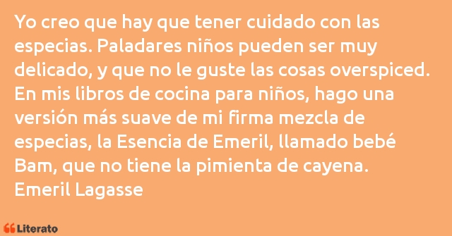 Frases de Emeril Lagasse