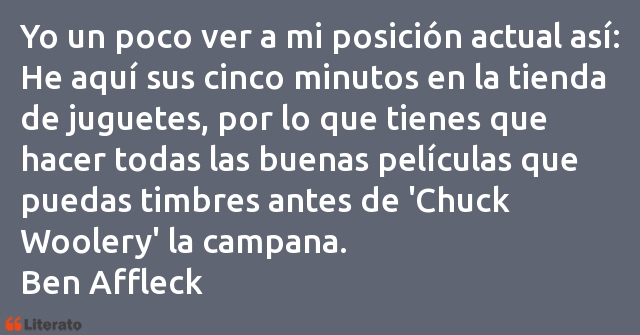 Frases de Ben Affleck