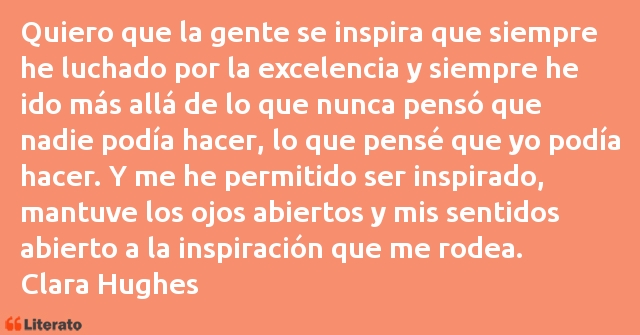 Frases de Clara Hughes