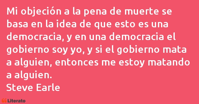 Frases de Steve Earle