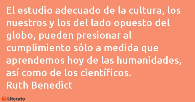 Frases de Ruth Benedict