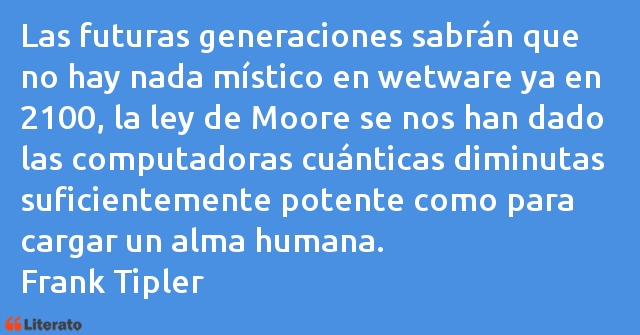 Frases de Frank Tipler