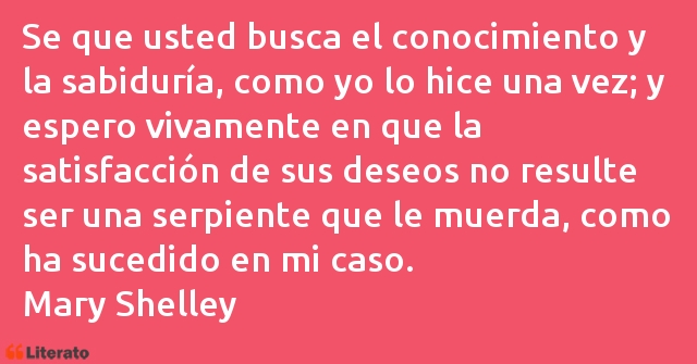 Frases de Mary Shelley