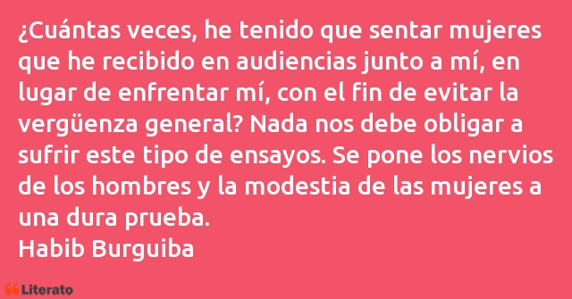 Frases de Habib Burguiba