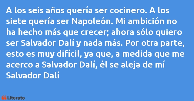 Frases de Salvador Dalí