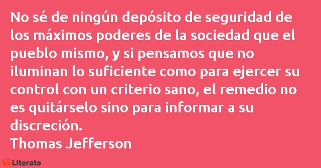 Frases de Thomas Jefferson