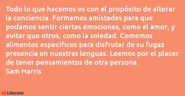 Frases de Sam Harris