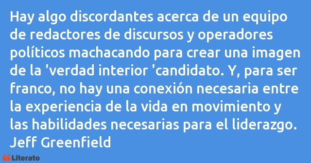 Frases de Jeff Greenfield