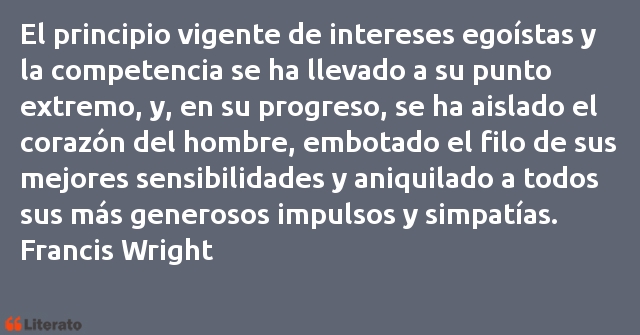 Frases de Francis Wright