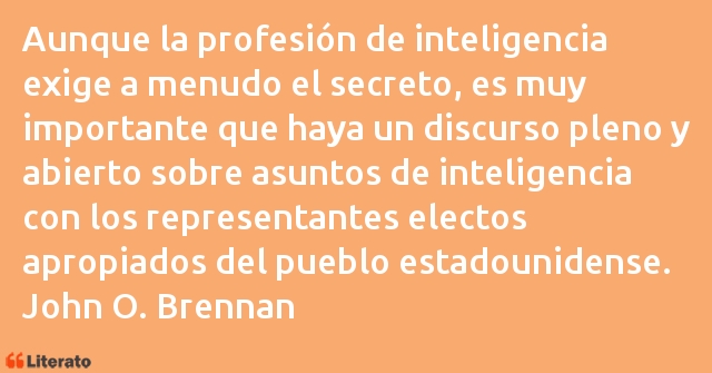 Frases de John O. Brennan