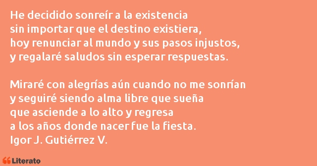 Frases de Igor J. Gutiérrez V.