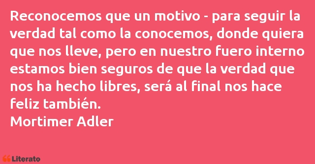 Frases de Mortimer Adler