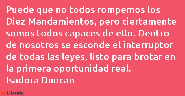 Frases de Isadora Duncan