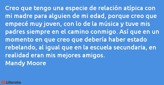 Frases de Mandy Moore