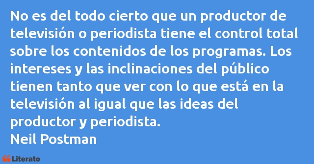 Frases de Neil Postman