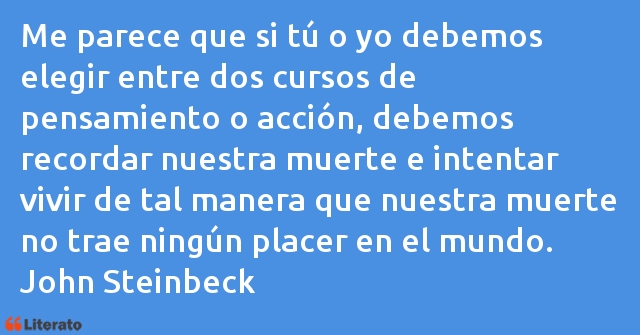 Frases de John Steinbeck