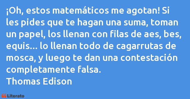 Frases de Thomas Edison