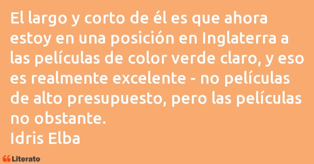 Frases de Idris Elba