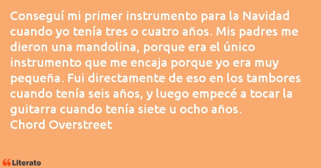 Frases de Chord Overstreet