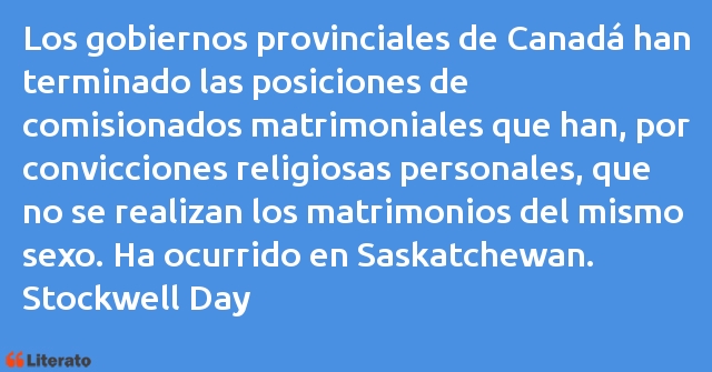 Frases de Stockwell Day