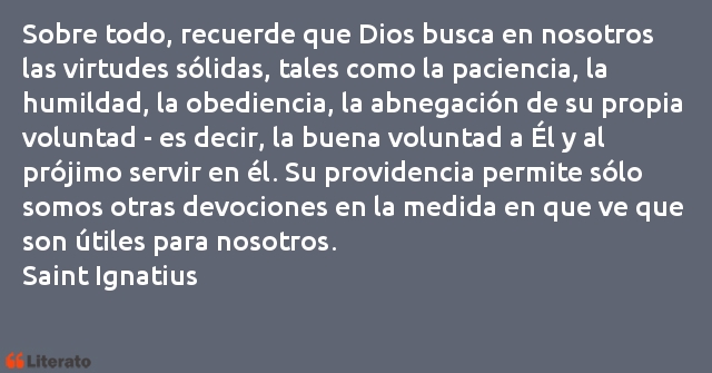 Frases de Saint Ignatius