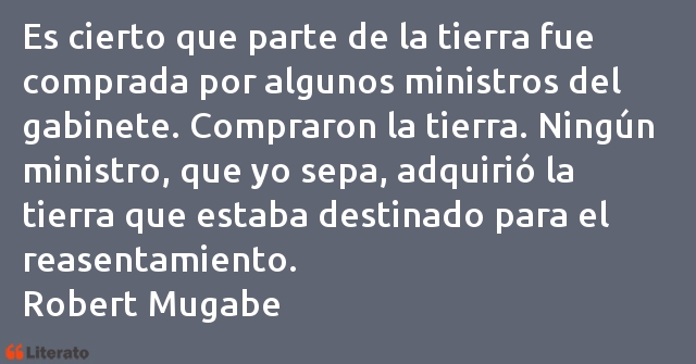 Frases de Robert Mugabe