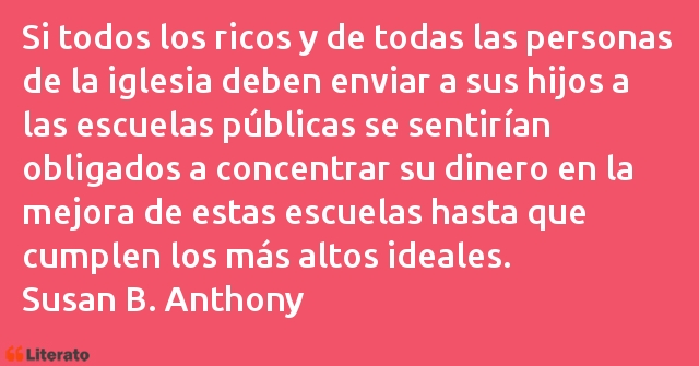 Frases de Susan B. Anthony