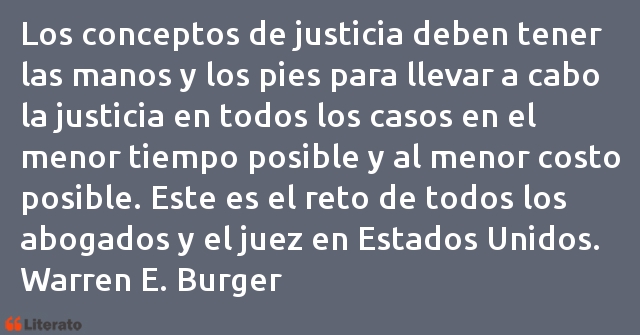 Frases de Warren E. Burger